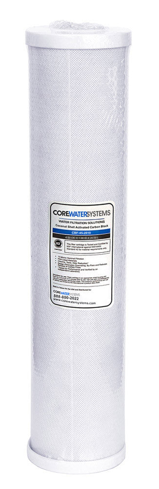 CWS-100: 10 micron 4.5 x 20 Carbon Block Filter - Core Water Systems